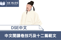 【DSE中文】中国语文科试卷一阅读能力应试技巧+十二篇范文