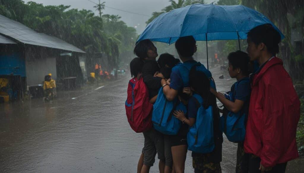 Support Systems for Students During Typhoons