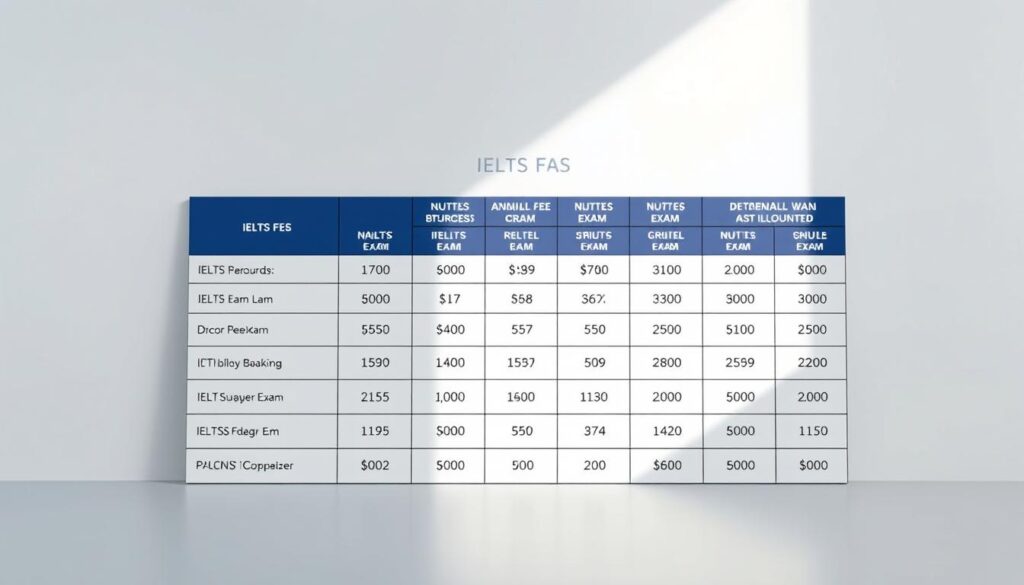 IELTS Exam Fee Structure