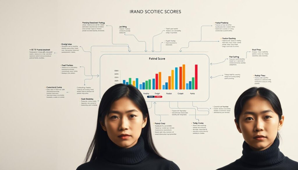 IELTS band score calculation