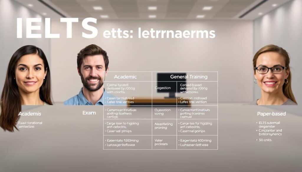 IELTS test formats comparison