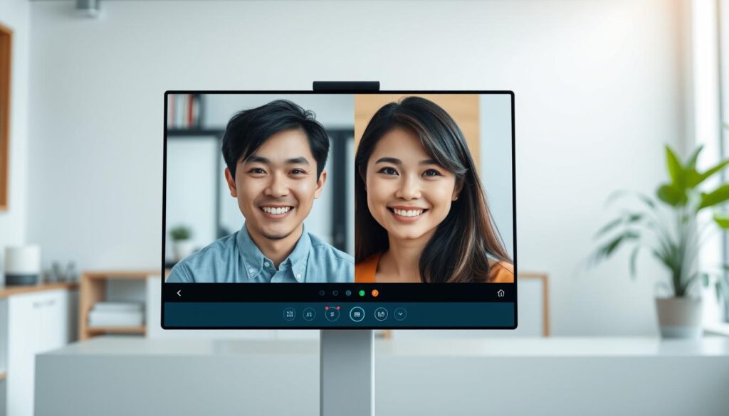 speaking test video call